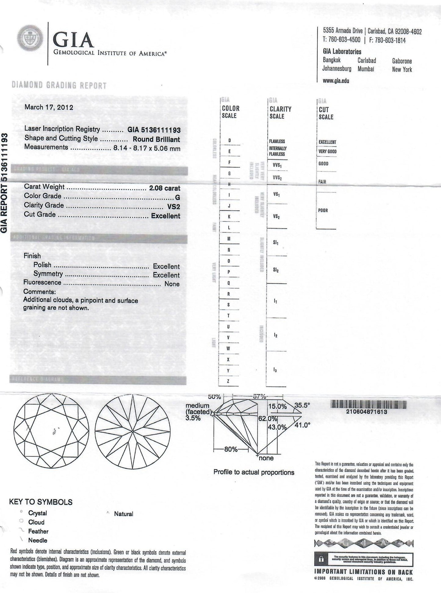 Diamond Engagement Ring GIA Certified