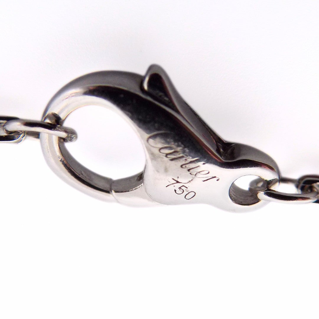 Cartier 18K Double Chain Panthère Pendant Necklace
