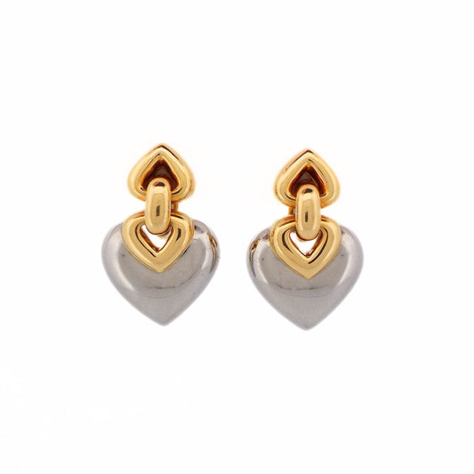 Bulgari 18K Bicolor Gold Doppio Earclip Earrings
