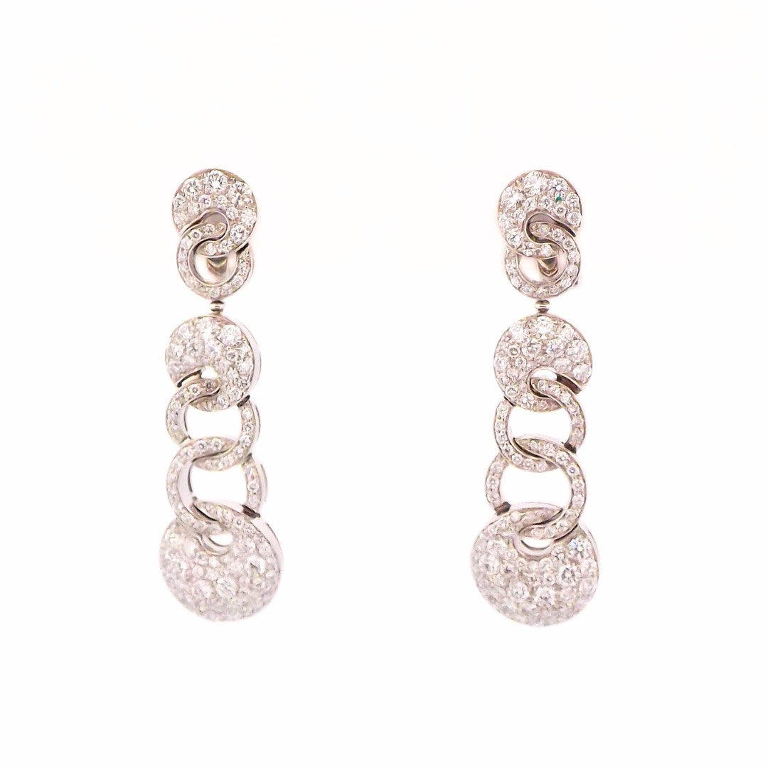 Bulgari 18K Diamond 'Cerchi' Earrings