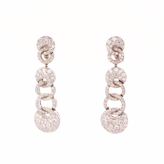 Bulgari 18K Diamond 'Cerchi' Earrings