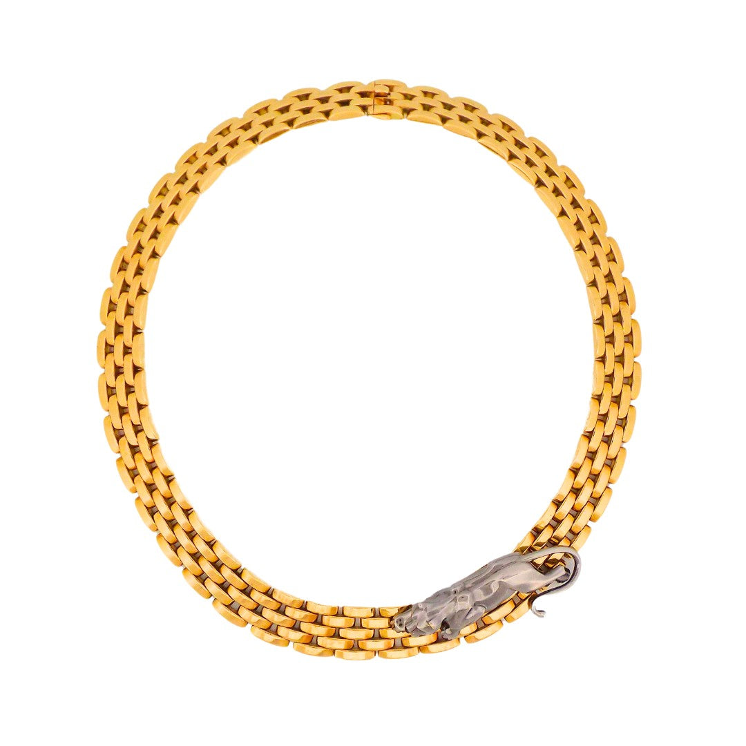 Cartier 18K Panthere Necklace with Detachable Panthere