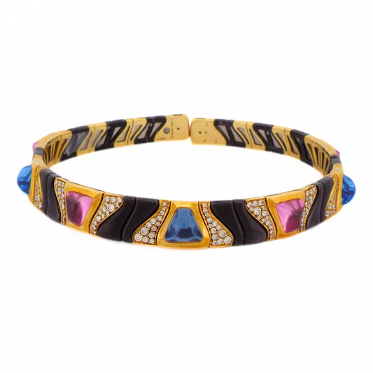 Marina B 'Kar' 18K Gemstone Choker Necklace