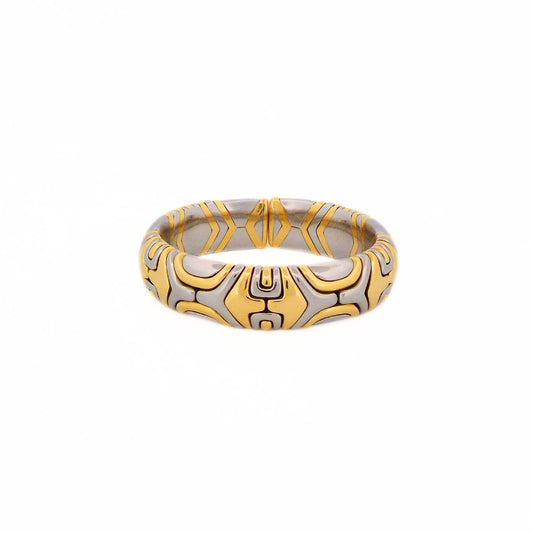 Bulgari Alveare 18K Gold Steel Bracelet