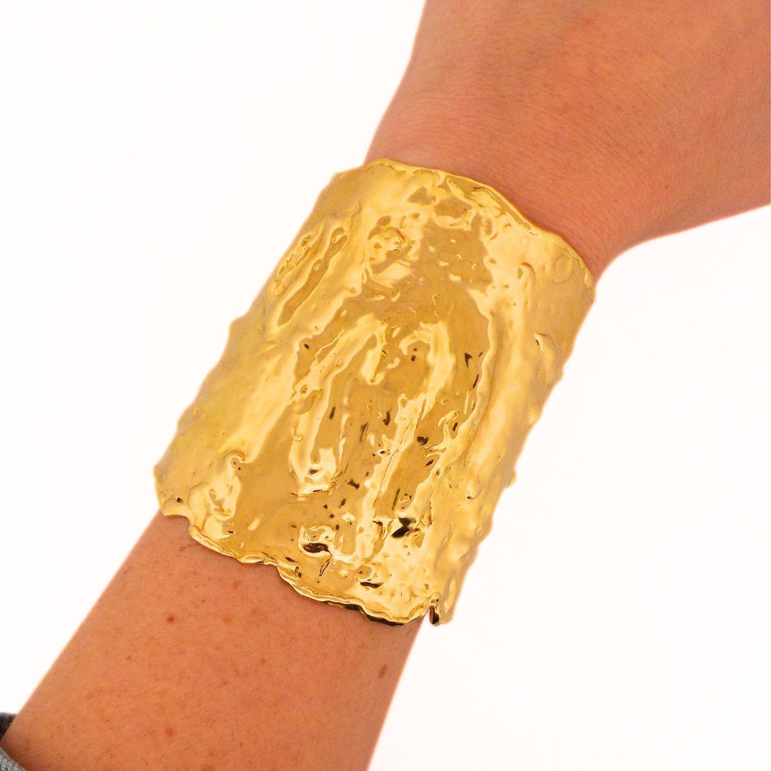 Van Cleef & Arpels 18K Gold 'Etruscan Inspiration' Cuff Bracelet