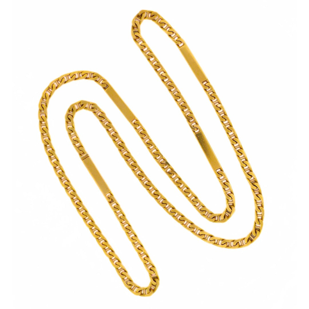 Bulgari 18K Gold Long Chain Necklace