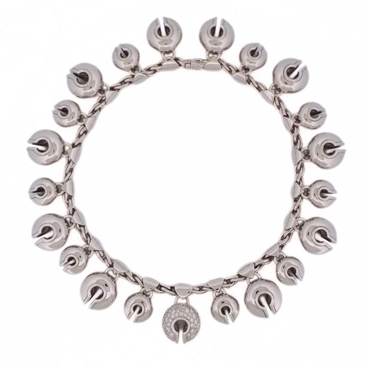 Marina B 'Campanelli' 18K White Gold Diamond Necklace