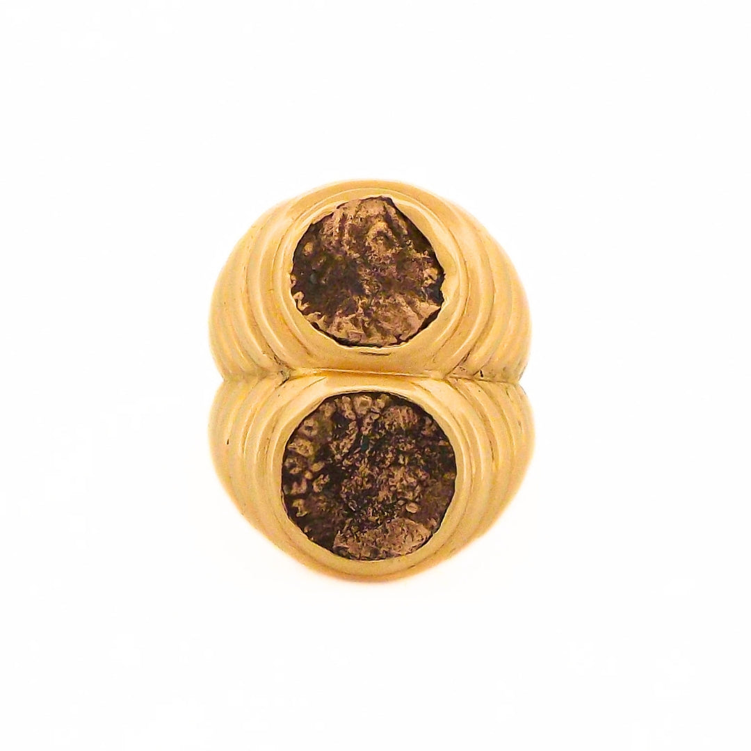 Bulgari 18K Double Monete Ring