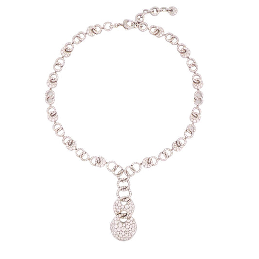Bulgari 18K Diamond 'Cerchi' Necklace