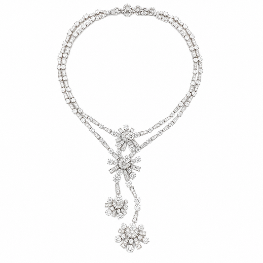 Bulgari 18K White Gold Diamond Necklace