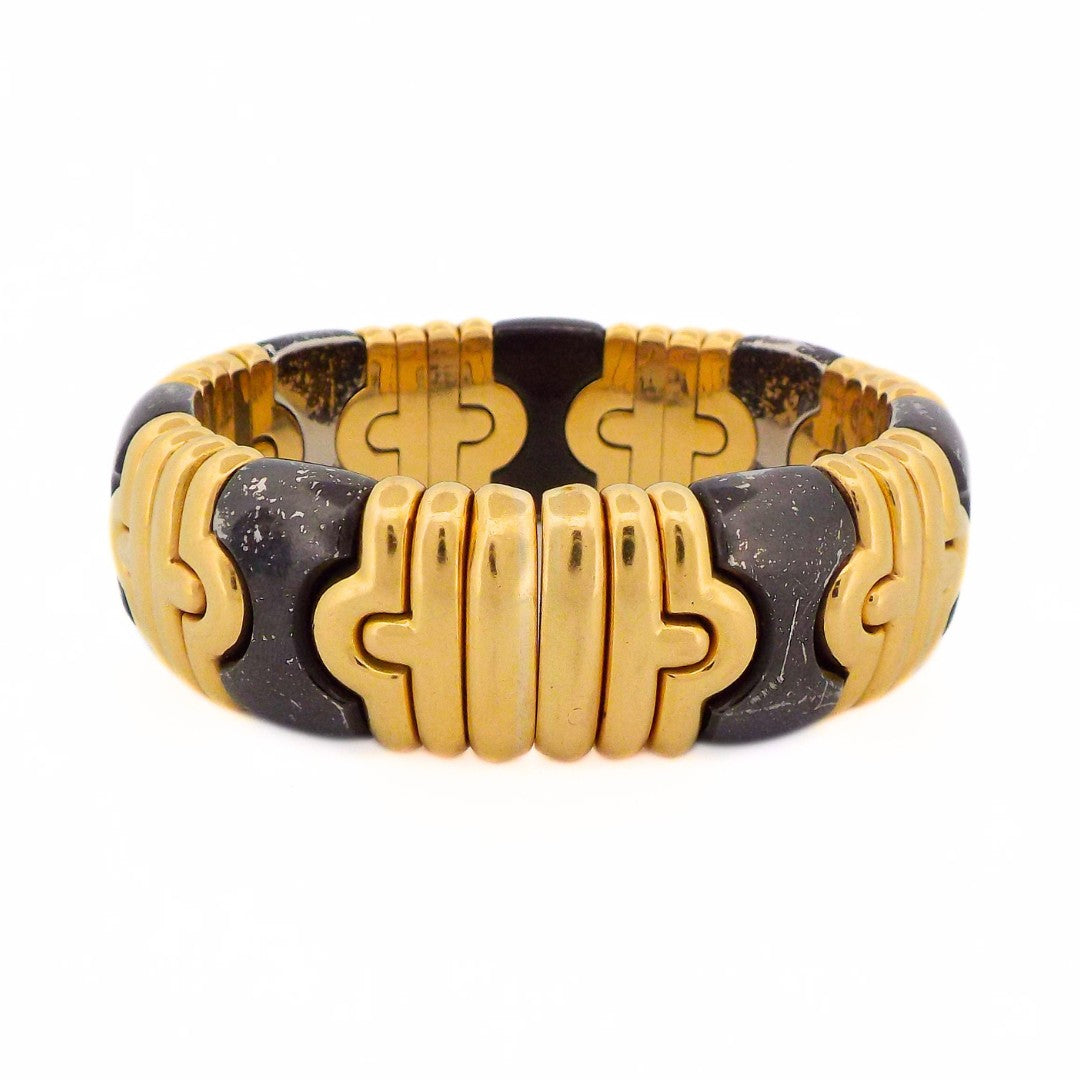 Bulgari 18K Blackened Parentesi Bracelet