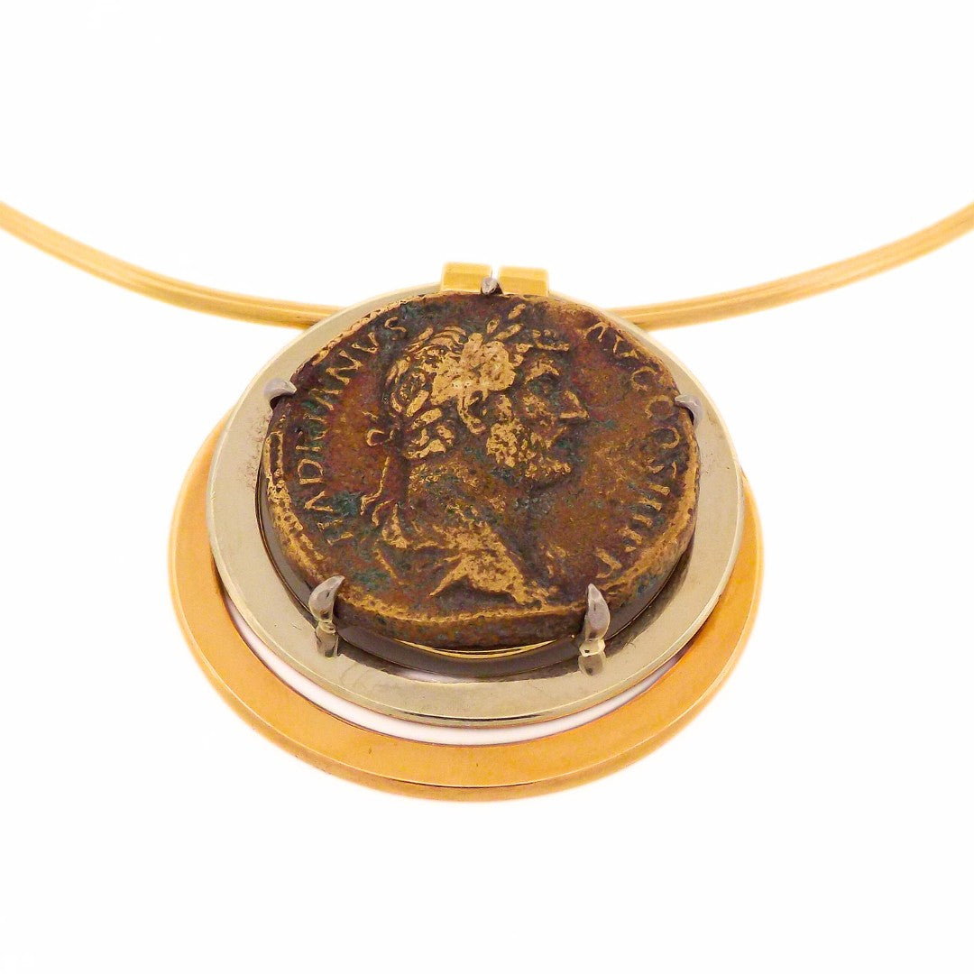 Bulgari 18K Monete Torque Necklace