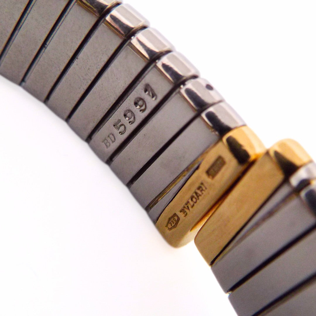 Bulgari 18K Gold Steel Tubogas Bracelet
