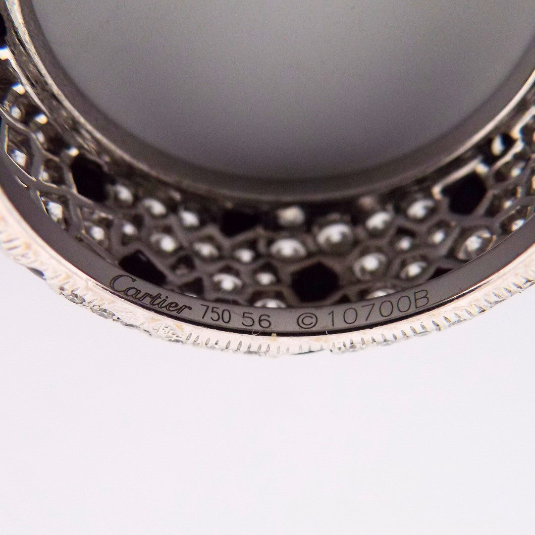 Cartier 18K Diamond Onyx 'Panthère' Ring