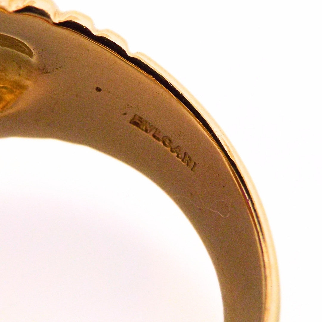 Bulgari 18K 'Doppio' Amethyst Iolite Ring