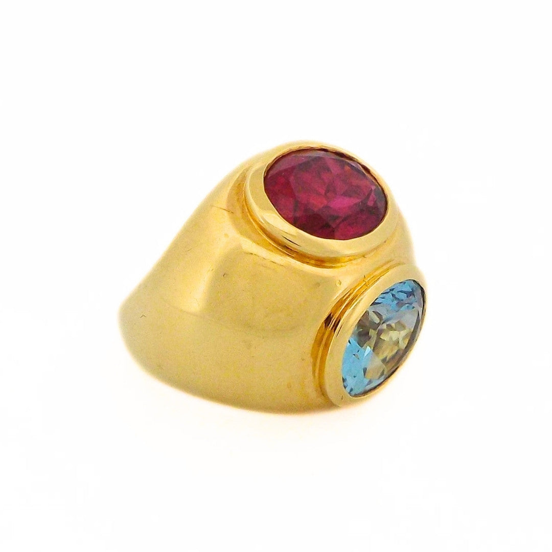 Tiffany & Co. Paloma Picasso Aquamarine Rubellite Ring