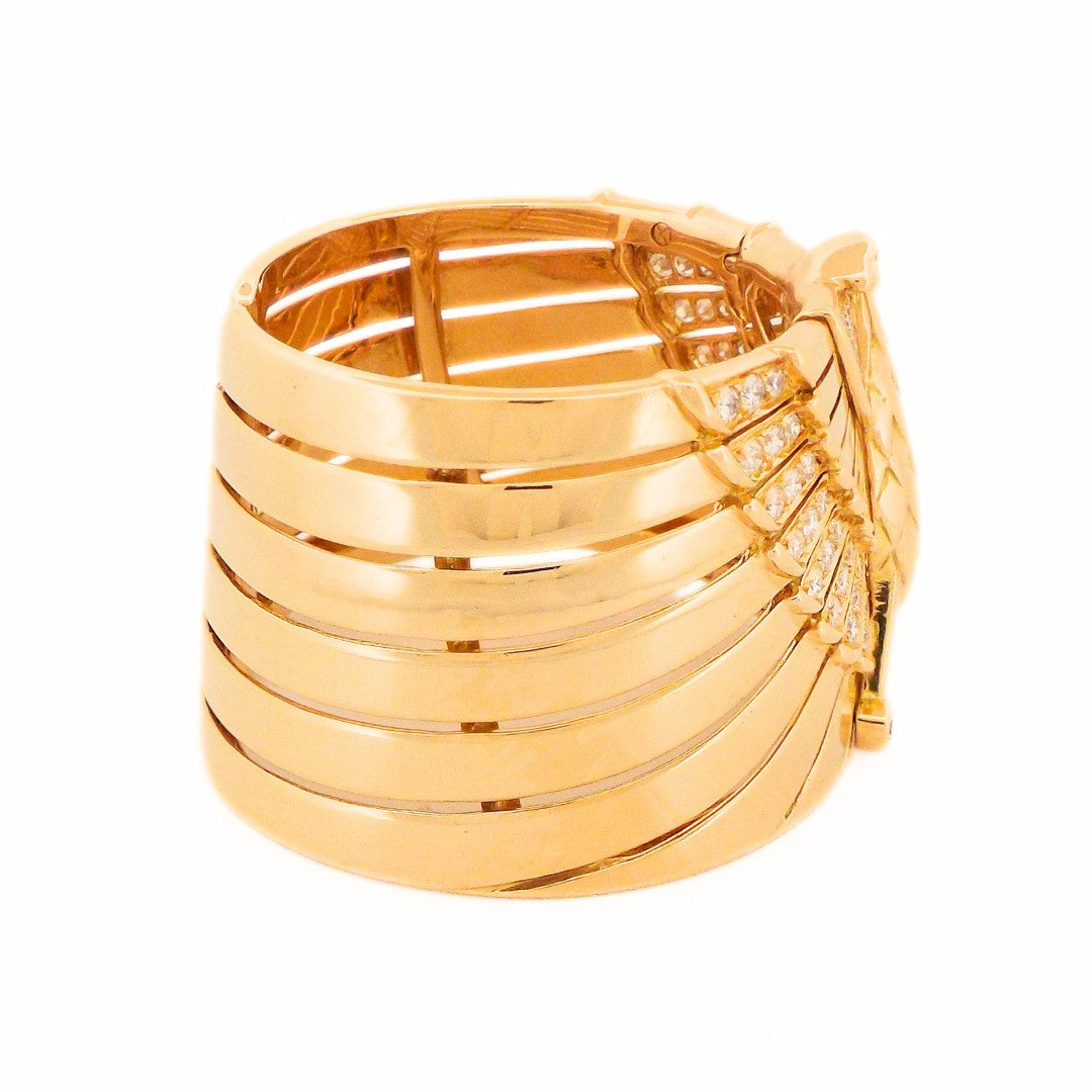 Cartier 18K 'Horus' Egyptian Revival Cuff Bracelet