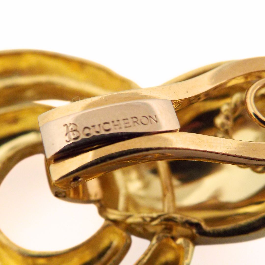 Boucheron 18K Doorknocker Earclip Earrings