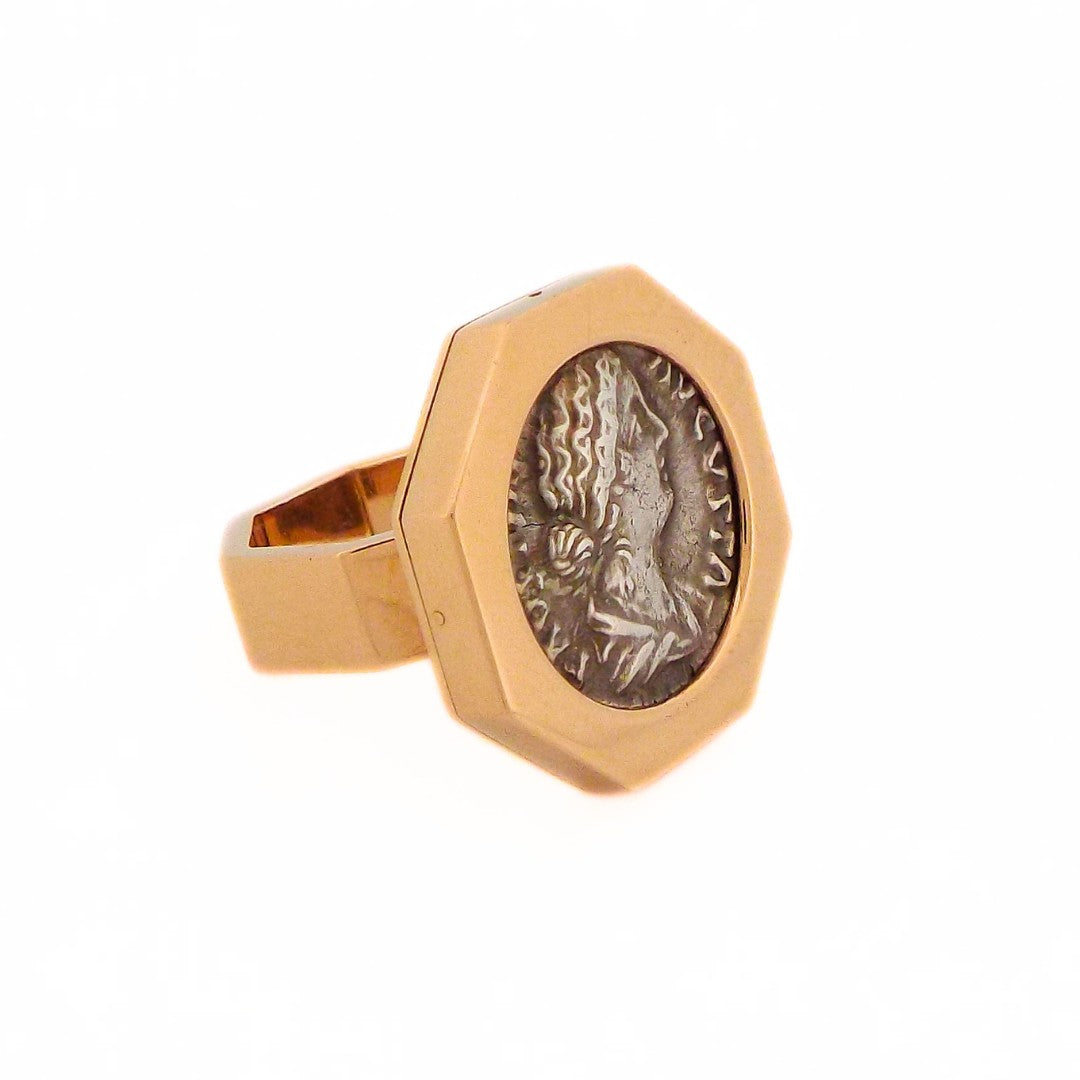 Bulgari 18K 'Monete' Geometric Ring