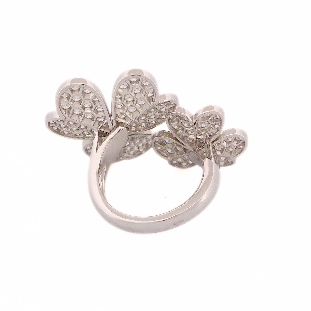 Van Cleef & Arpels 18K 'Frivole' Between the Finger Ring SZ 49