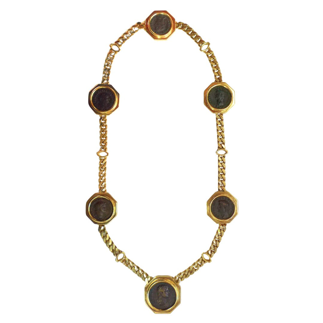 Bulgari 18K 6-Coin 'Monete' Chain Necklace