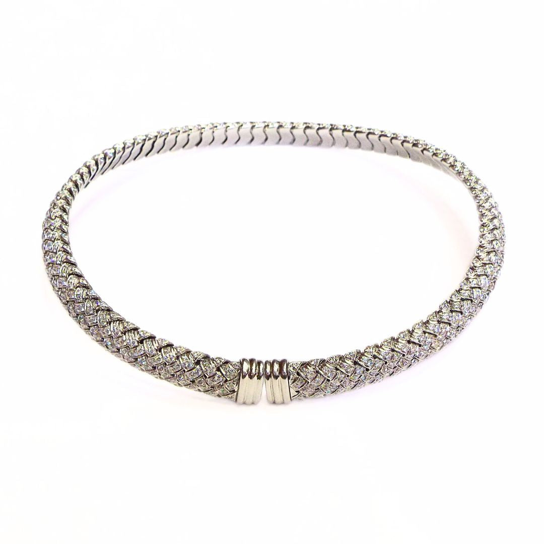 Tiffany & Co. 'Vannerie' Diamond Choker Necklace