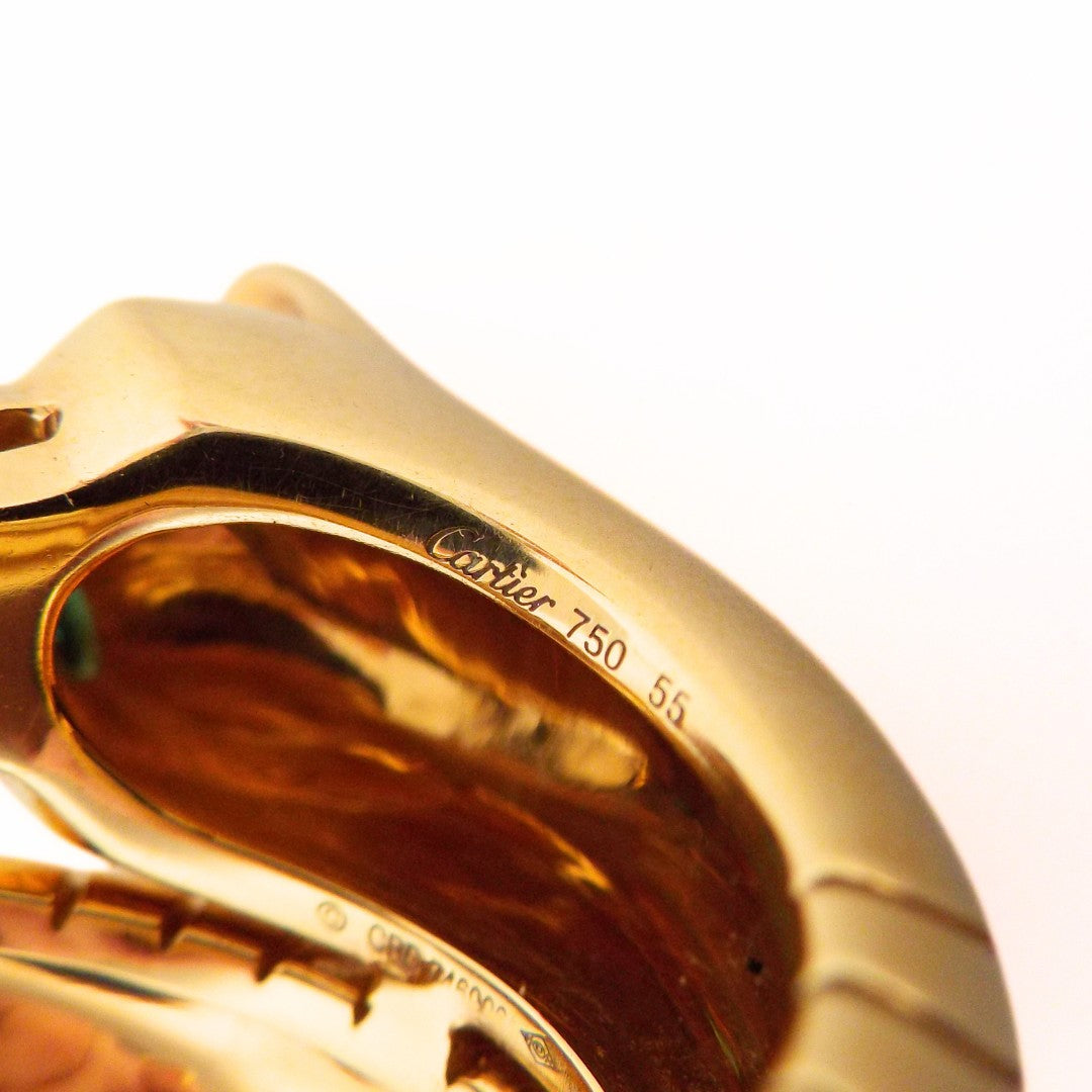 Cartier 18K 'Lakarda' Panthère Ring SZ 55