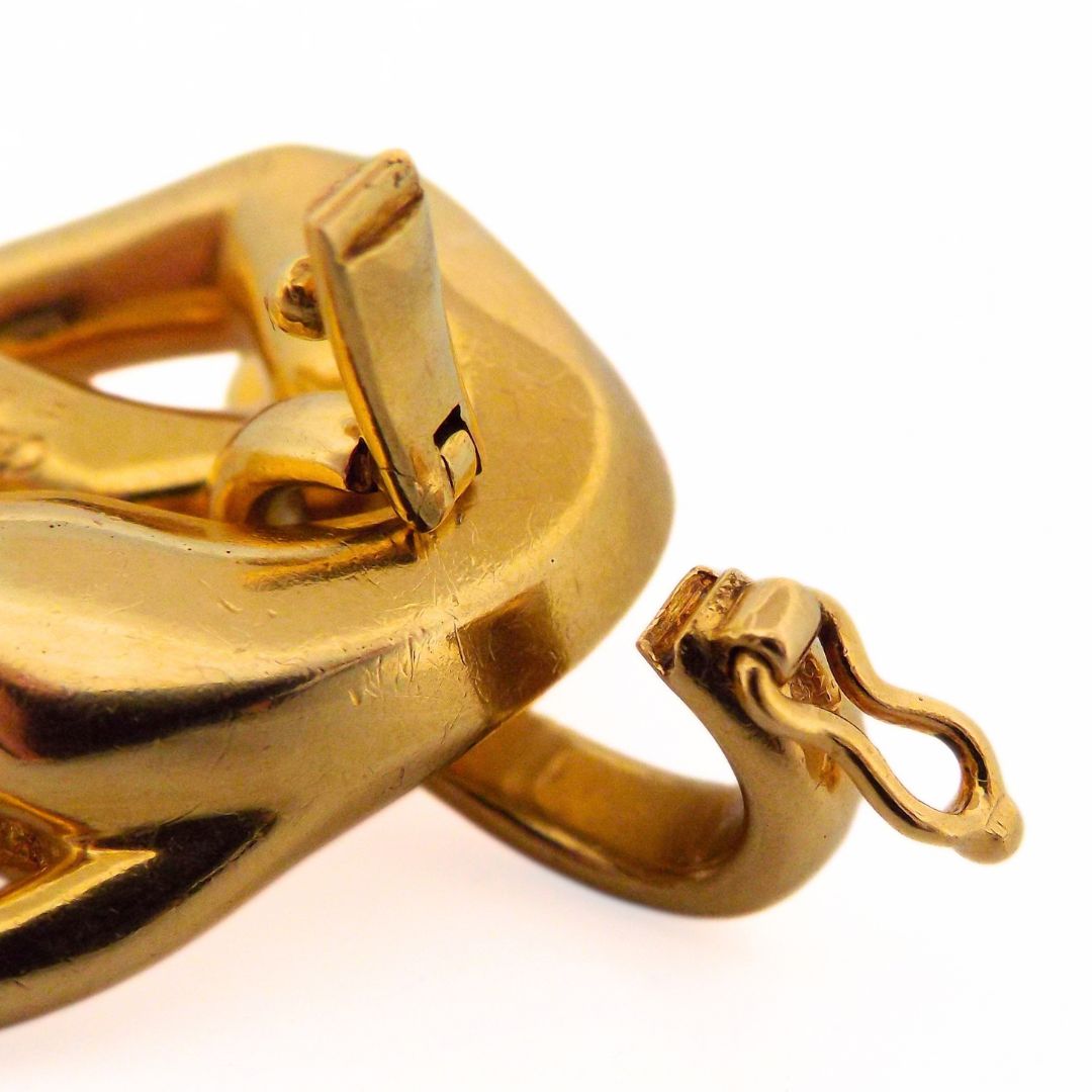 Cartier 18K Yellow Gold Panther Pendant with Chain