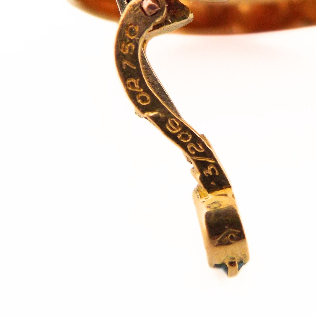 Marina B 'Onda' 18K Gold Diamond Earclip Earrings