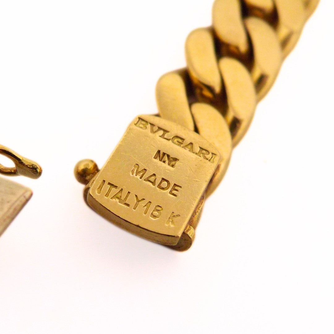 Bulgari 18K Gold Iron Chain Necklace
