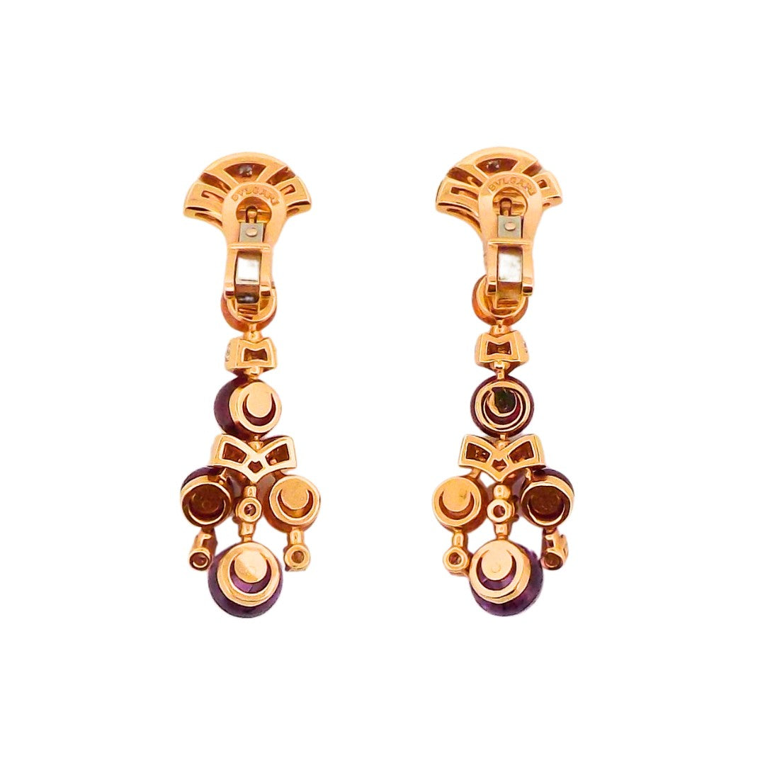 Bulgari 18K Multi-Gem Diamond Earrings