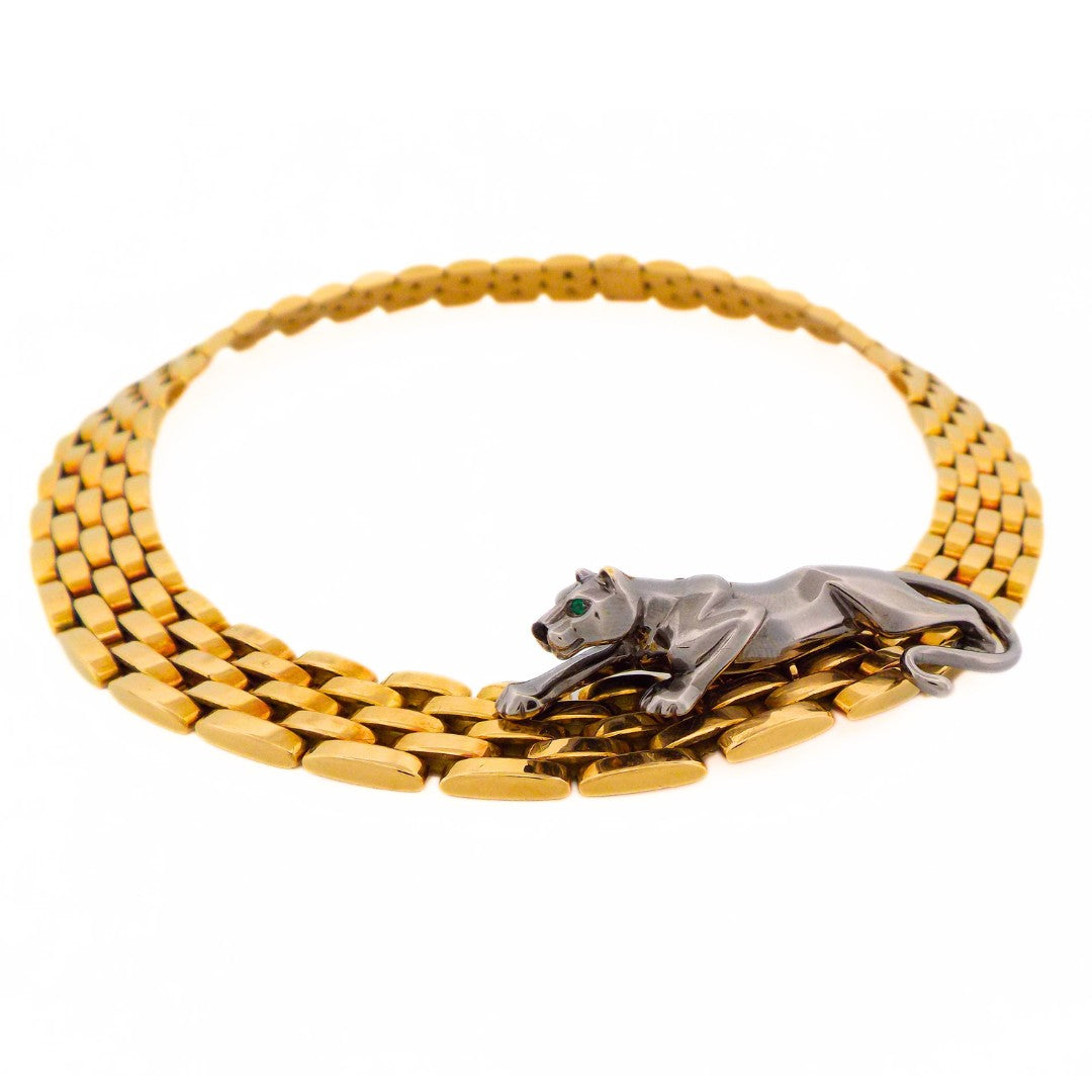 Cartier 18K Panthere Necklace with Detachable Panthere
