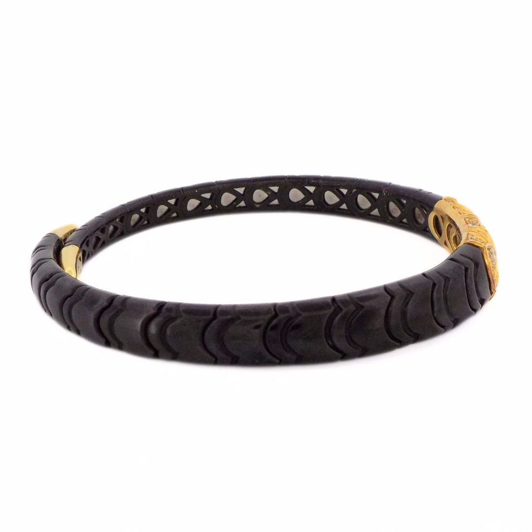 Marina B 18K Diamond 'Onda' Blackened Gold Choker Necklace