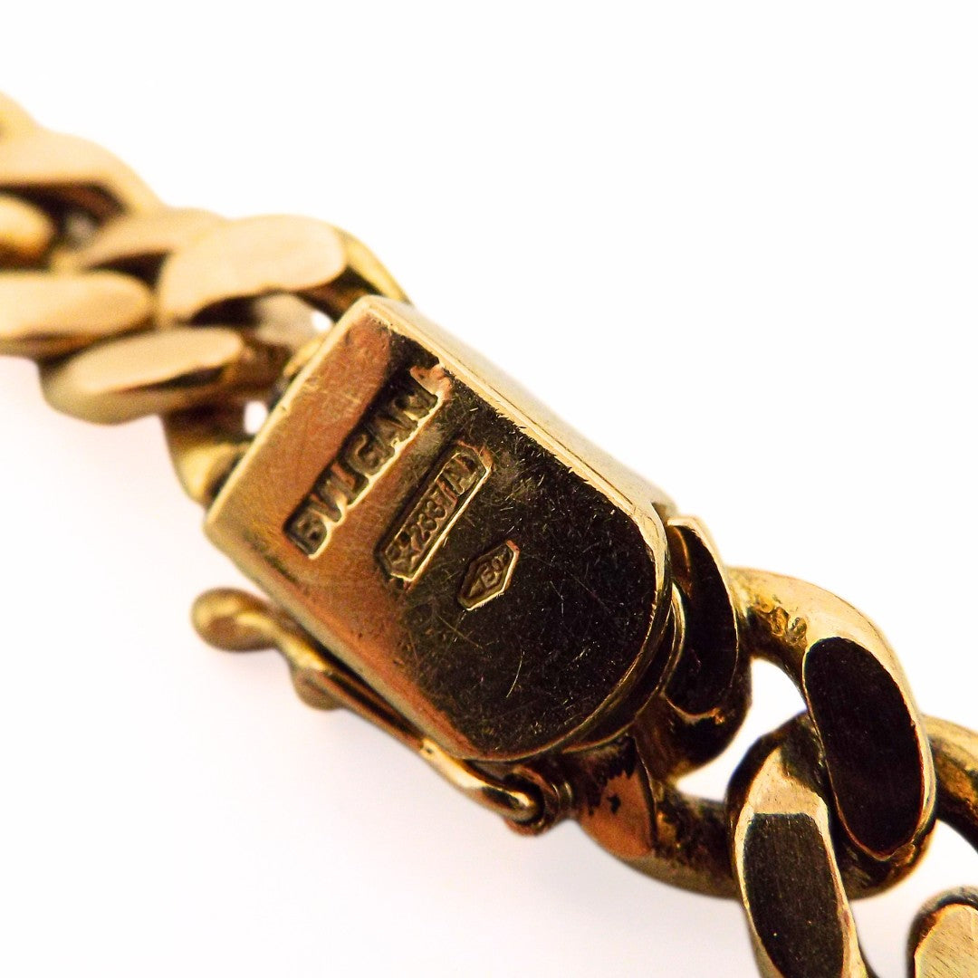 Bulgari 18K Yellow & Blue Sapphire Diamond Necklace