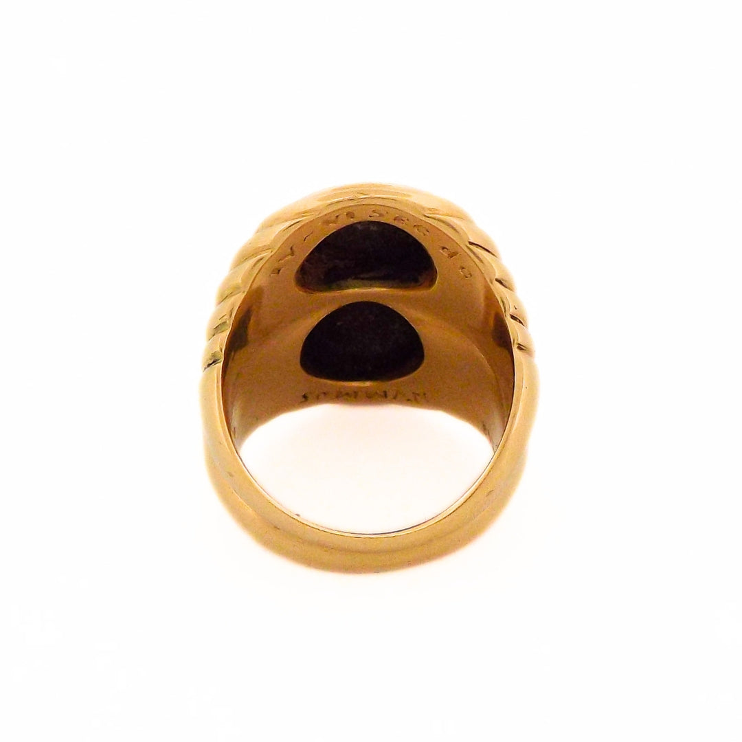 Bulgari 18K Double Monete Ring