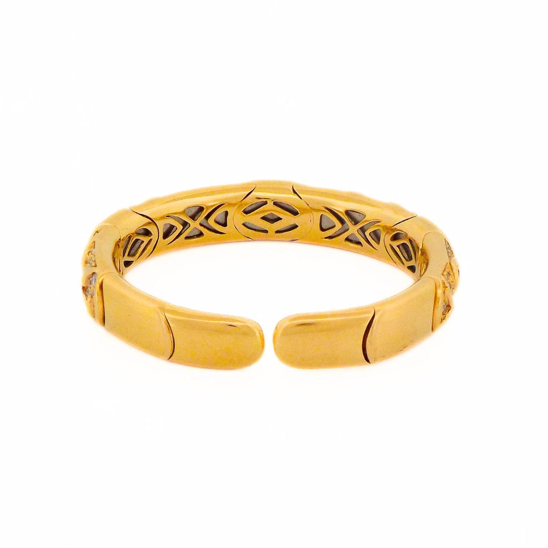 Marina B 18K Gold Green Tourmaline Diamond 'Onda' Bracelet