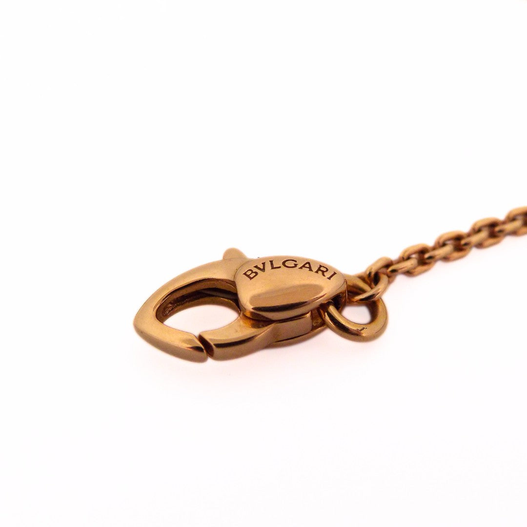 Bulgari 18K Gold 'Serpenti Seduttori' Diamond Rubellite Pendant Chain Necklace