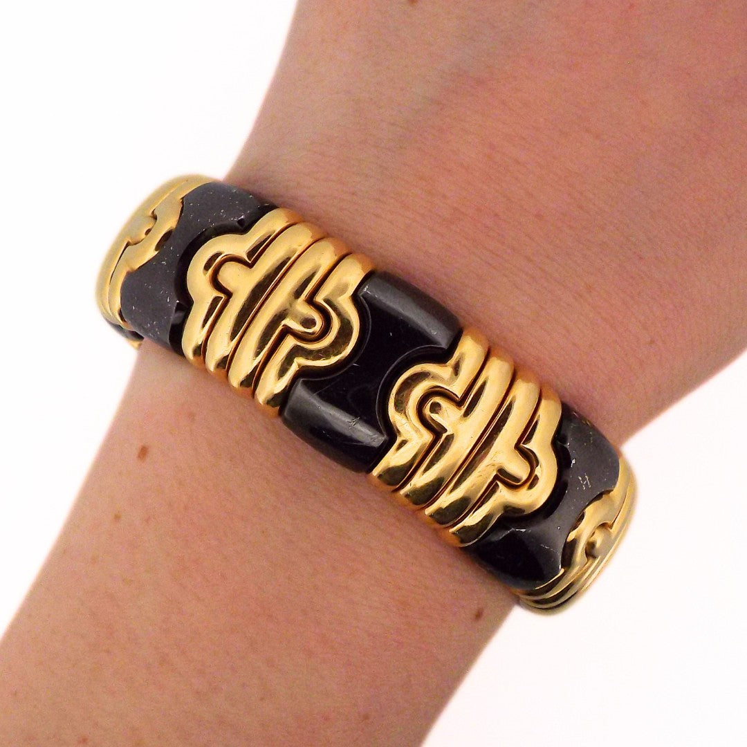 Bulgari 18K Blackened Parentesi Bracelet