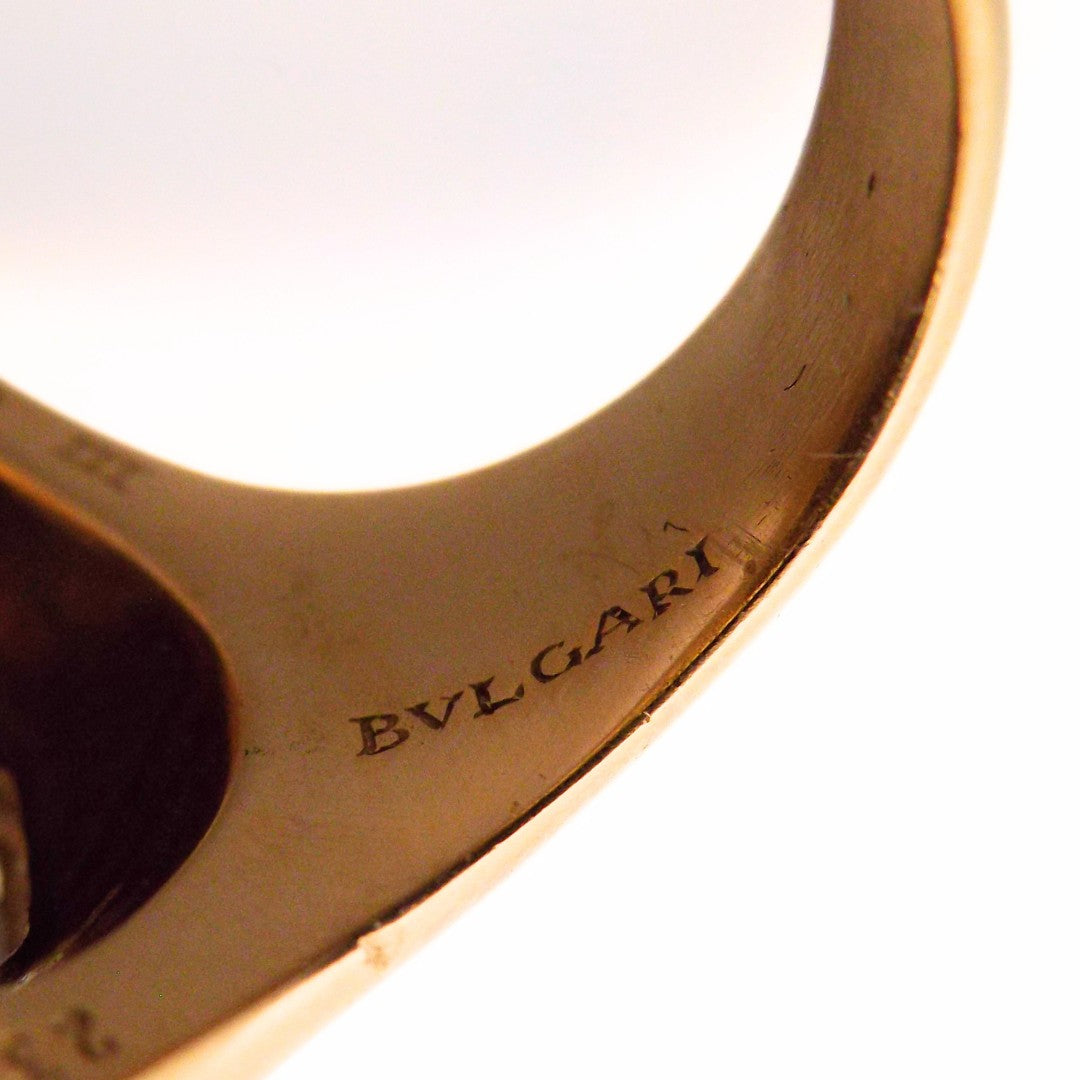 Bulgari 18K Diamond 'Monete' Coin Ring
