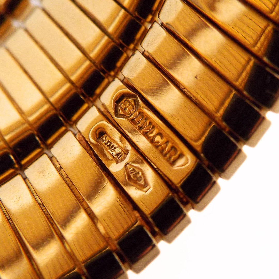 Bulgari 18K Tubogas 'Monete' Wrap Bracelet