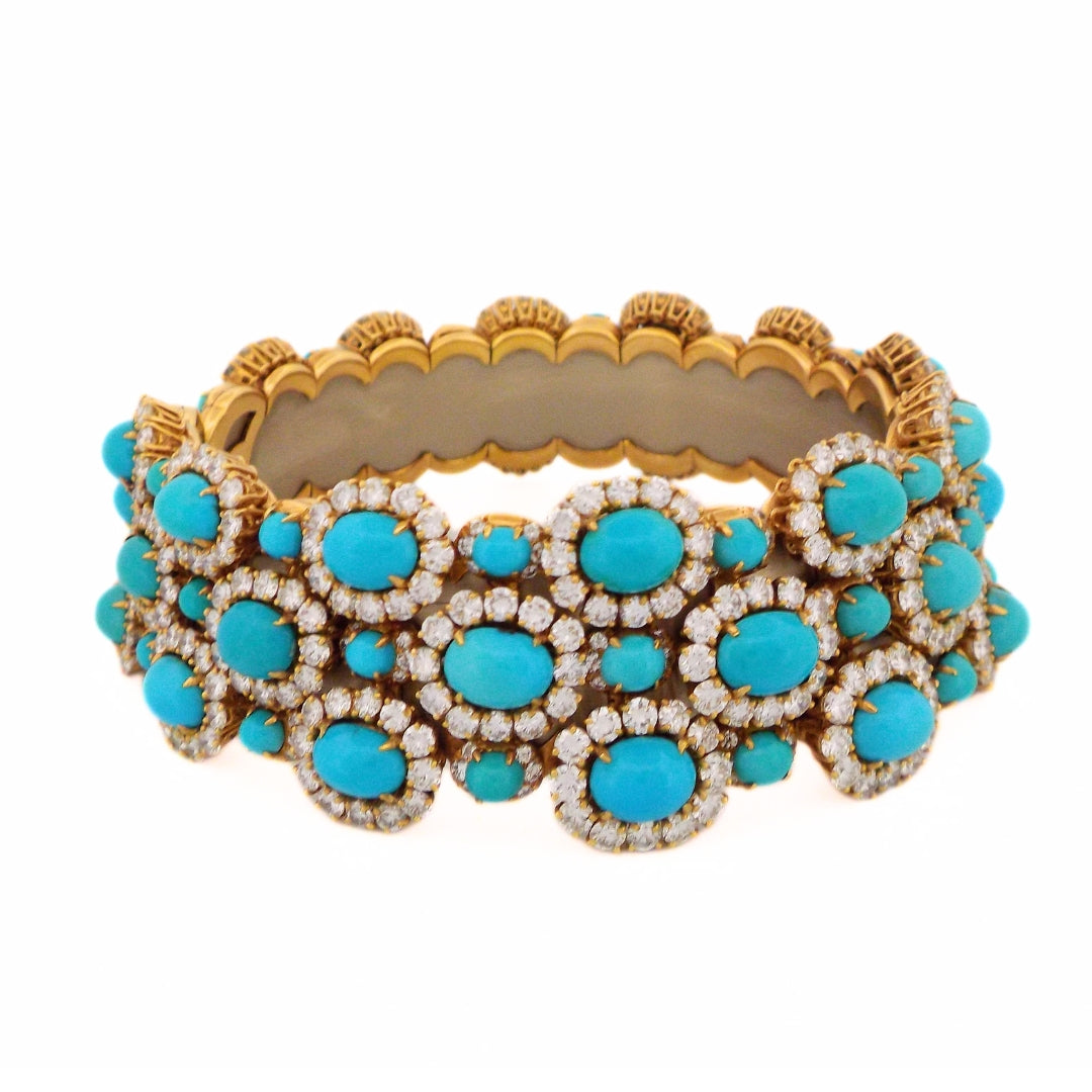 Marina B 18K Diamond Turquoise Choker Necklace