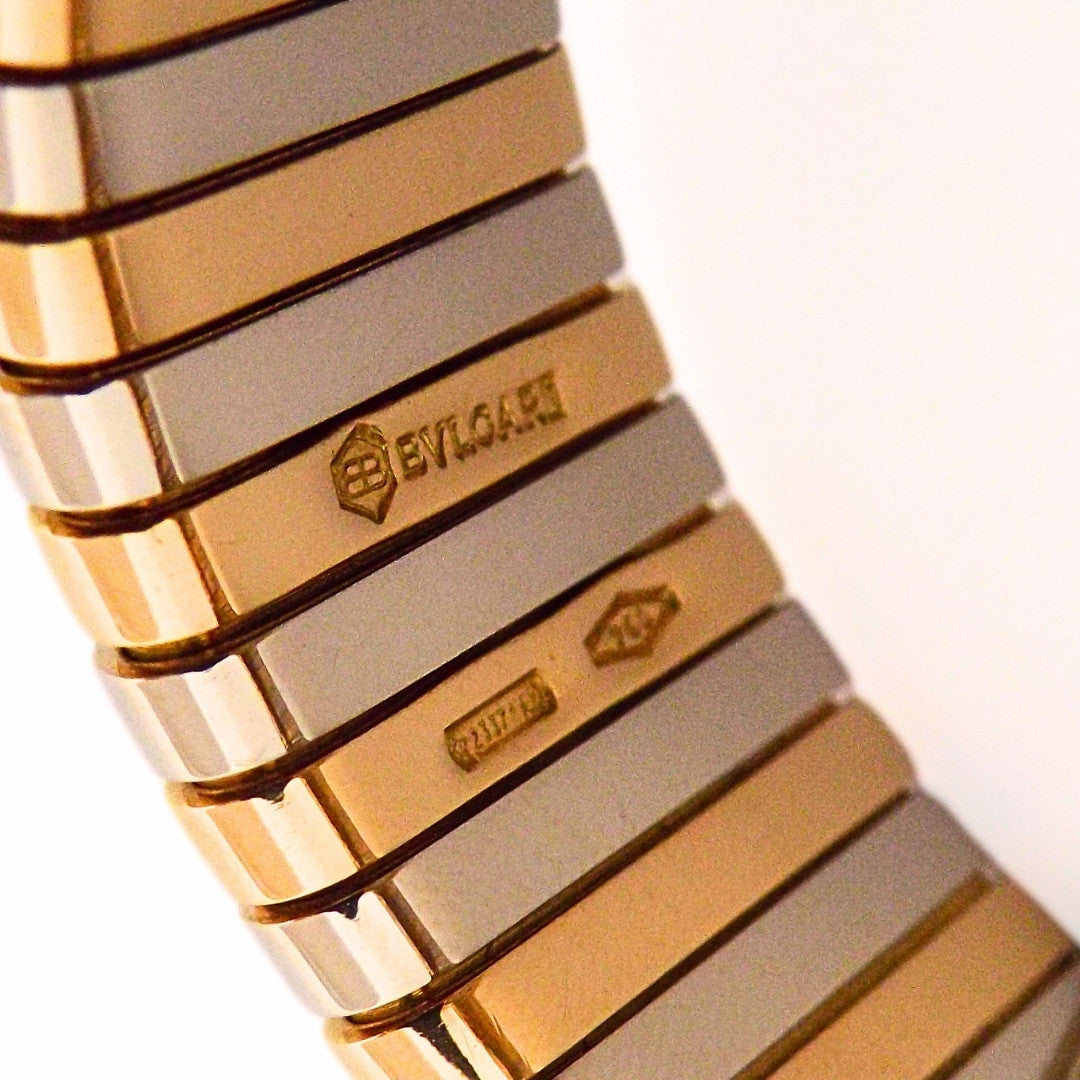 Bulgari 18K Two-Tone Gold Tubogas Monete Bracelet