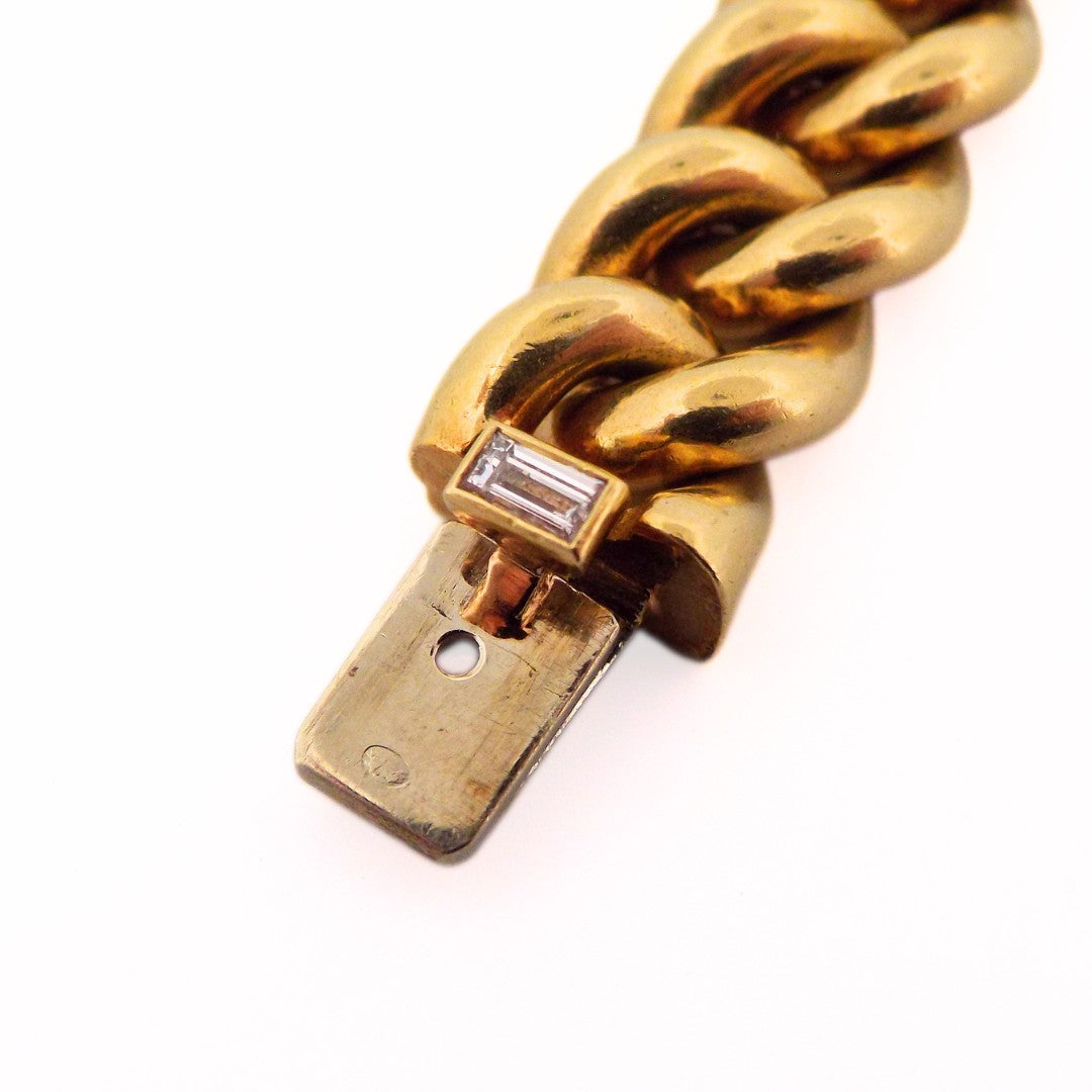 Bulgari 18K Diamond Monete Chain Bracelet