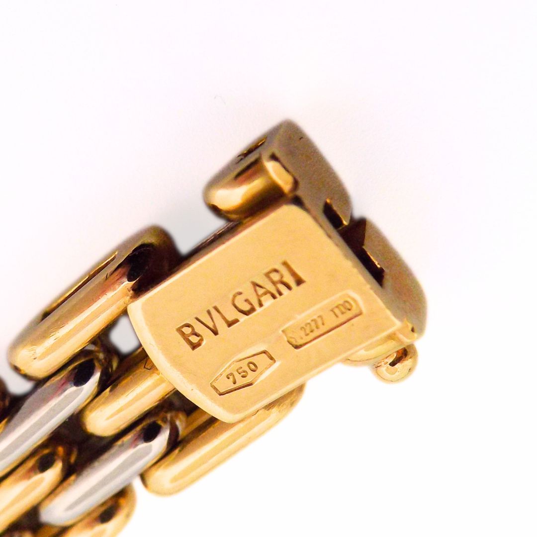 Bulgari 18K Two-tone Gold Colored Stone Necklace
