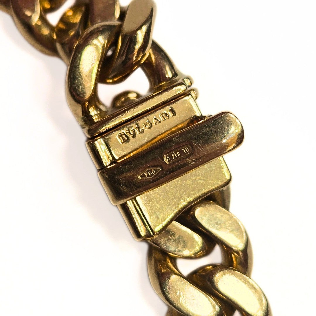 Bulgari 18K Monete Diamond Chain Necklace