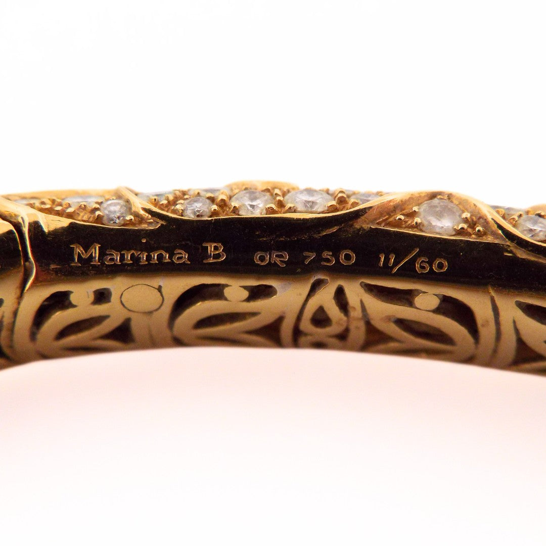 Marina B 18K 'Onda' 5-Motif Choker Necklace