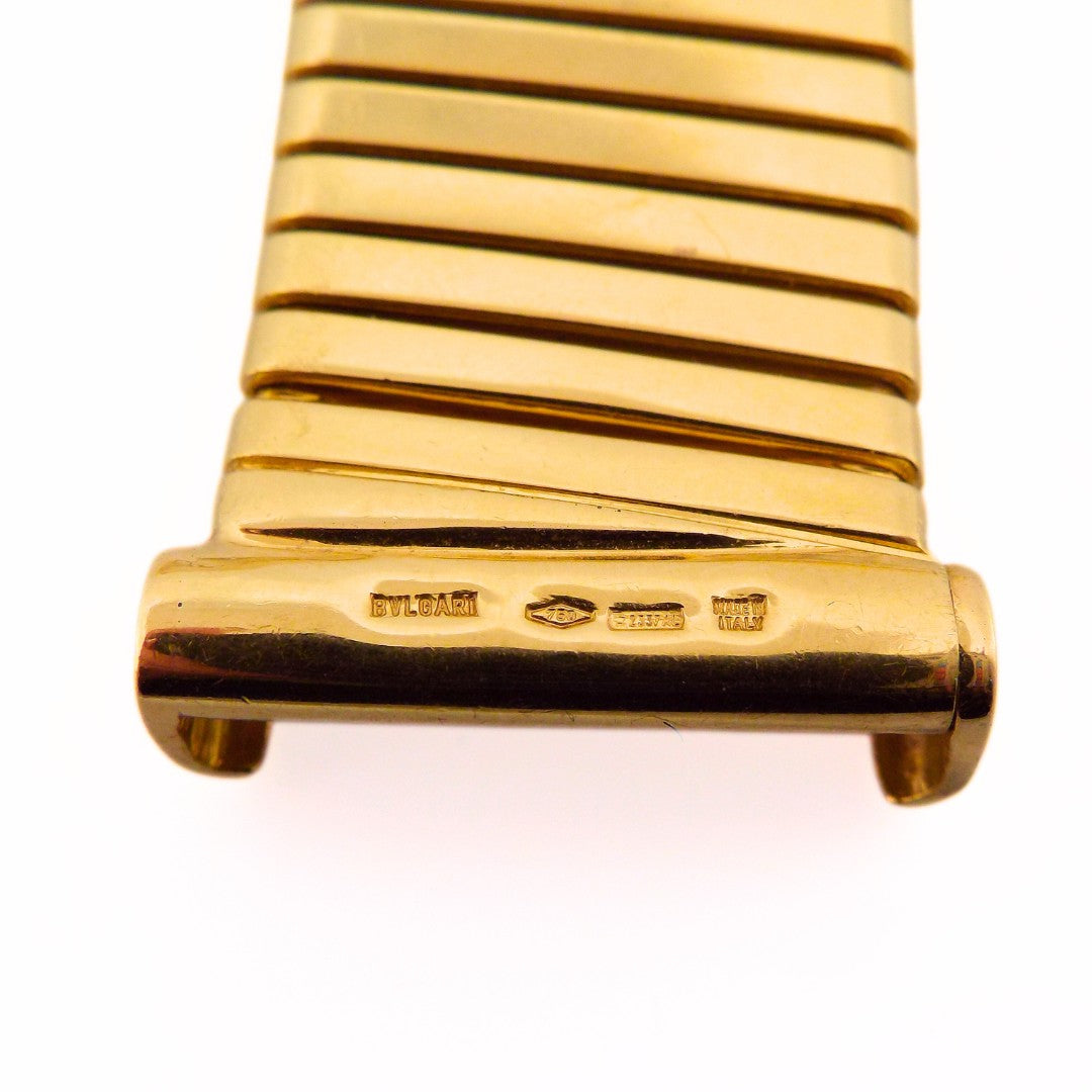 Bulgari 18K Gold 'Monete' Tubogas Choker Necklace