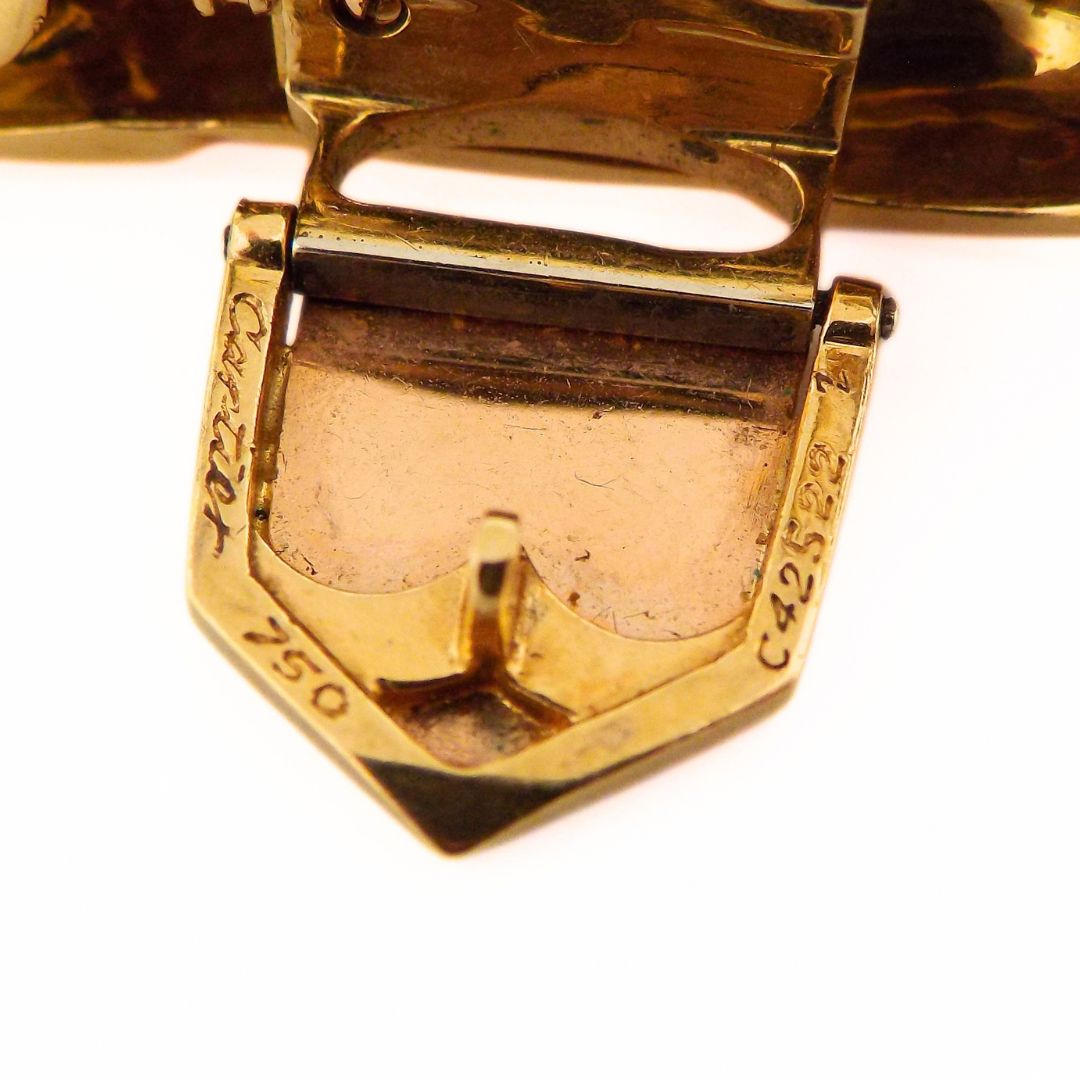 Cartier 18K Gold Steel Maillon Necklace with Detachable Panthere