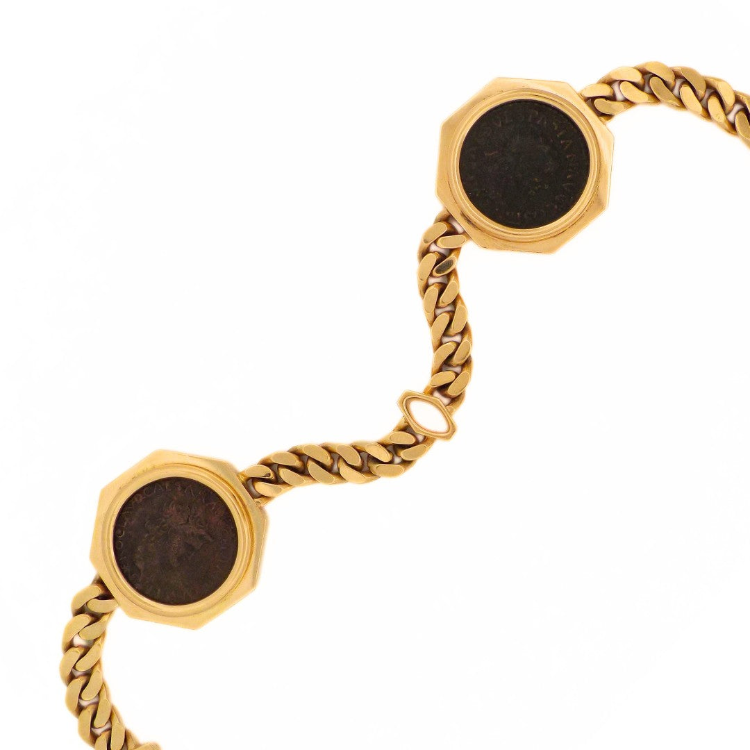 Bulgari 18K 6-Coin 'Monete' Chain Necklace