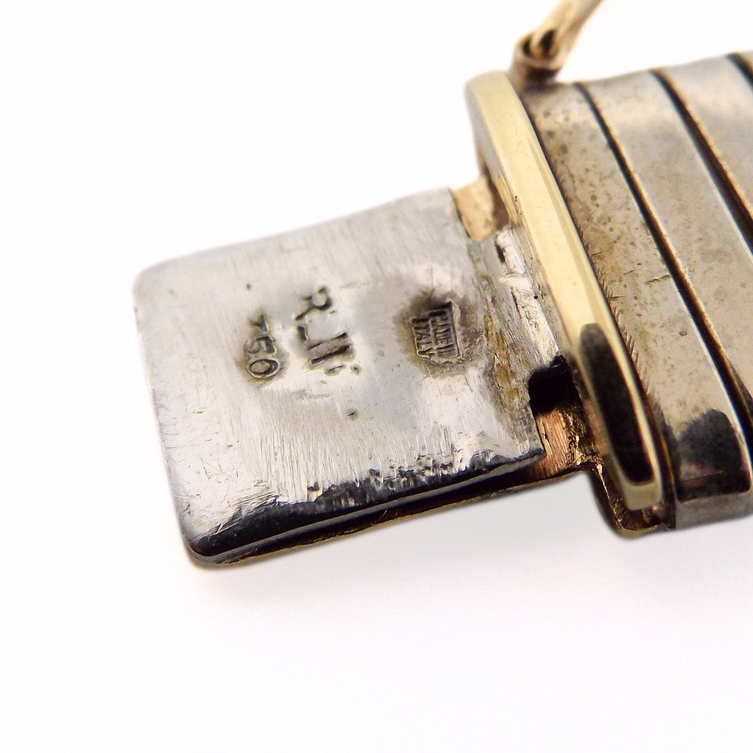 Bulgari Steel 'Tubogas' Gemstone Bracelet